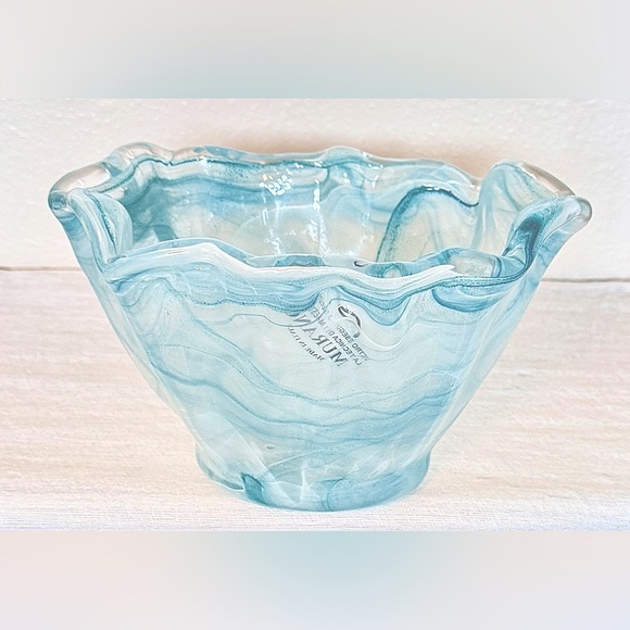 Abstract Murano Art Glass Bowl / Vase - Picture 3 of 9